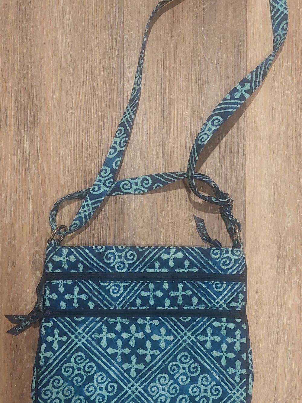 Vera Bradley Teal Patterned Crossbody Bag